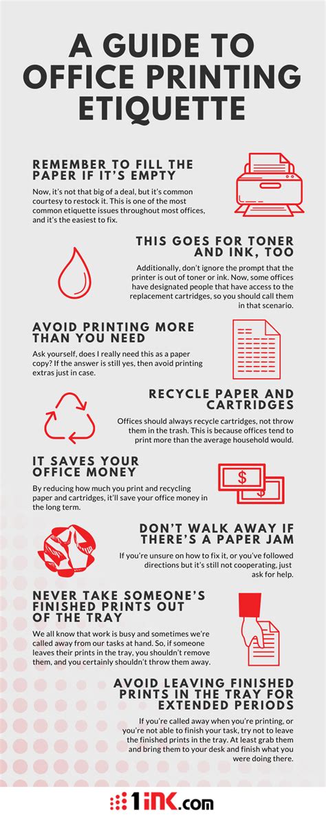 A Guide To Office Printing Etiquette