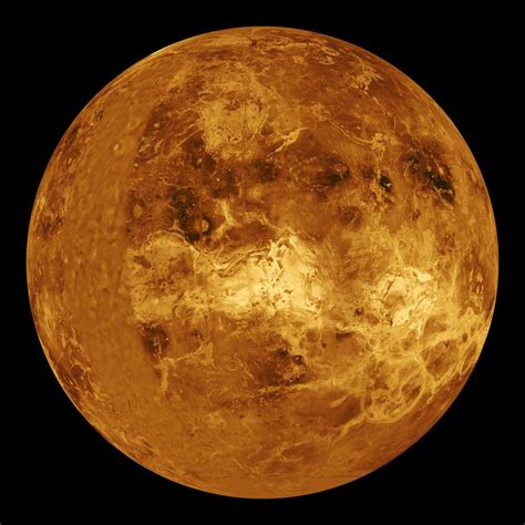 Venus Simulada en ordenador la visión Global centrado en 90 grados de