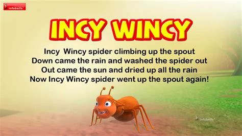 Incy Wincy Spider Nursery Rhyme For Children Youtube