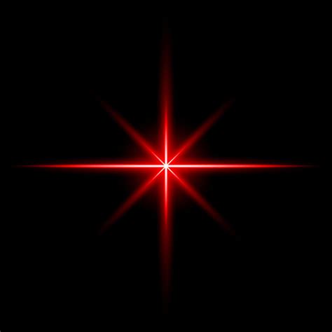 Lens Flare Red Glow Light Ray Effect Illuminated 4939942 Vector Art At