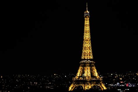 Fotos Gratis Horizonte Noche Ciudad Torre Eiffel París