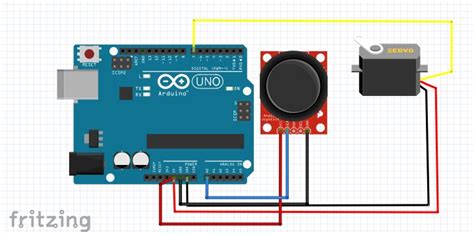 How To Control A Servo With A Joystick Arduino Project Hub