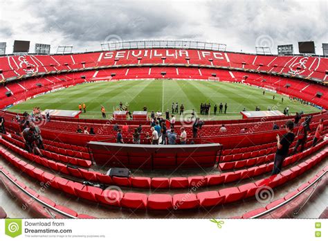 All buses in seville are accessible for wheelchair users. Panoramic View Of Ramon Sanchez Pisjuan Stadium. Editorial ...