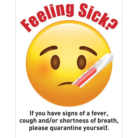 Feeling Sick Please Quarantine Poster Plum Grove