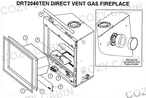 direct vent gas fireplace drt2040ten drt2040ten the cozy cabin lennox hearth parts store