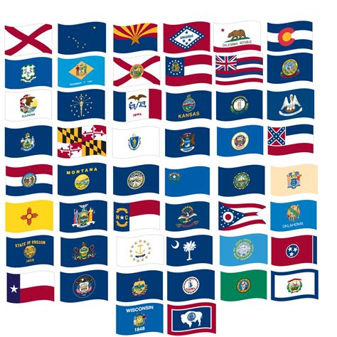 4x6 Quality Nylon Set Of All 50 State Flags Made In Usa
