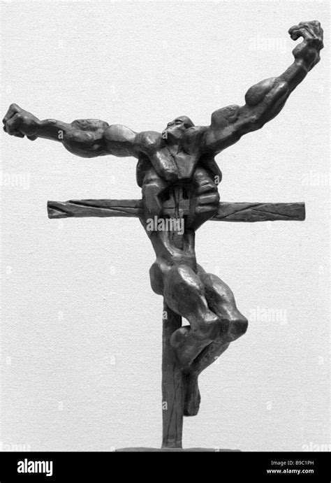 A Bronze Crucifixion By Ernst Neizvestny Stock Photo Alamy