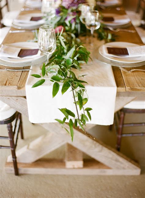 Greenery Table Runner Elizabeth Anne Designs The Wedding Blog