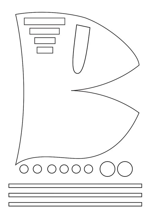 Foam Helmet Template Free Printable Templates