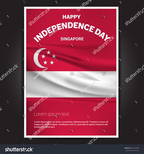 This holiday features a national day parade, an address by the prime minister of singapore, and fireworks celebrations. Singapore Independence Day Poster Stock Vector ...