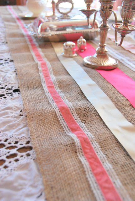 How To Make A Ribbon And Burlap Table Runner The Sweetest Digs