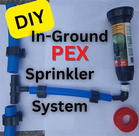 How To Install A Diy Pex Pop Up Lawn And Garden Sprinkler System