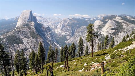 Yosemite National Park Landscape Mountain Trees Nature Wallpapers