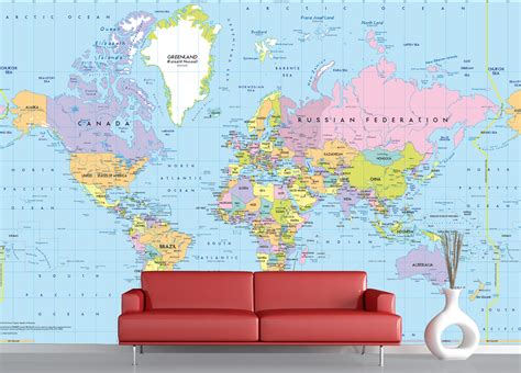 The Beauty Of A World Map Wall Home Wall Ideas