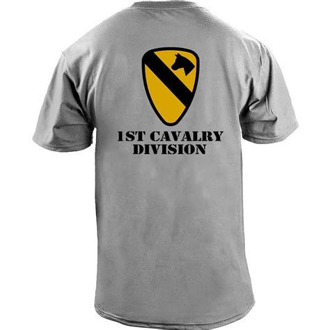 Us Army 1st Cavalry Division Veteran Full Color T Shirt Cheap Wholesale