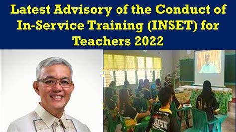 Latest Advisory Of The Conduct Of In Service Training INSET For Teachers Wildtvoreg YouTube