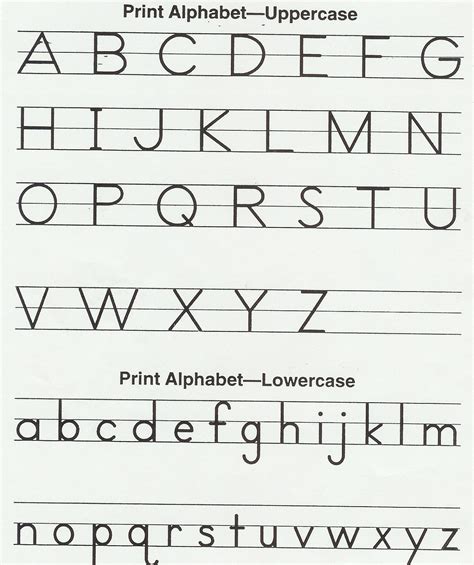 Alphabet Printable For Preschool Activity Shelter