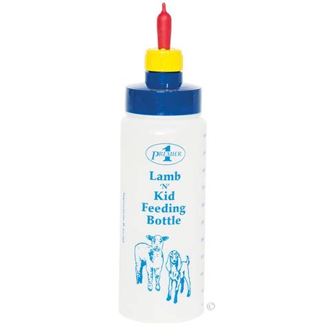 Easy To Clean Wide Mouth Plastic Bottle For Feeding Orphan Lambs Or