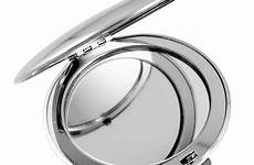 mirror folding portable pocket mini makeup ufo cosmetic smooth compact surface stainless round steel metal mirrors