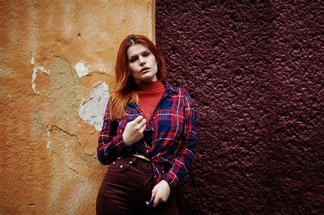 Fashion Portrait Of Redhaired Girl Stock Image Image Of Complexion