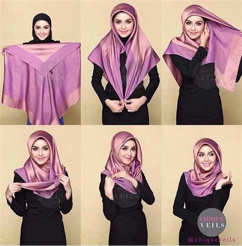 Tutorial Hijab Segi Empat Terbaru 2021 Newstempo