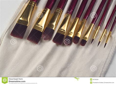 Fine Art Painting Brushes Stock Image Image Of Blend 49790391