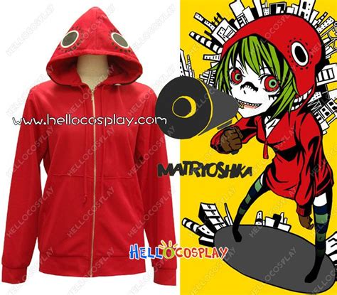 Vocaloid 2 Cosplay Costume Matryoshka Gumi Coat Red Cosplay Costumes