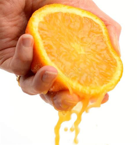 Squeezing Orange Stock Image Image Of Exotic Deformation 31349521