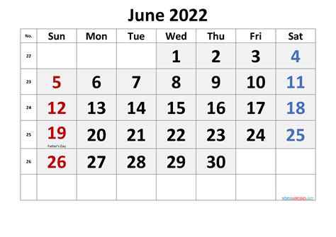 June 2022 Calendar With Holidays Printable August Calendar 2022