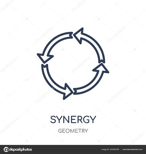 Synergy Icon Synergy Linear Symbol Design Geometry Collection Simple