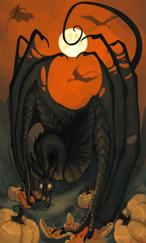 Artstation Halloween Themed Dragon
