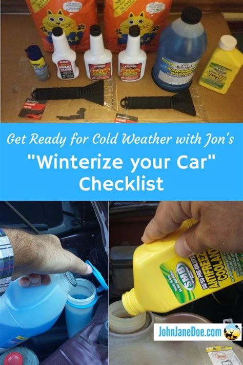 Get Ready For Cold Weather With Jons Winterize Your Car Checklist