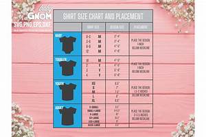 T Shirt Size Chart And Placement Svg T Shirt Size Chart Svg 884168