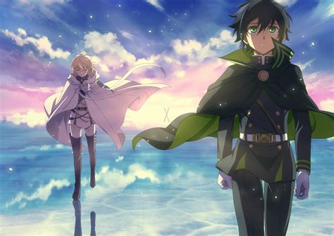 Wallpaper : illustration, anime, Owari No Seraph, screenshot, computer