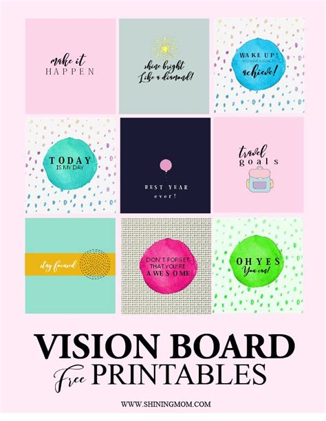 Printable Vision Board Template For Kids Carrie Elle How To Make A