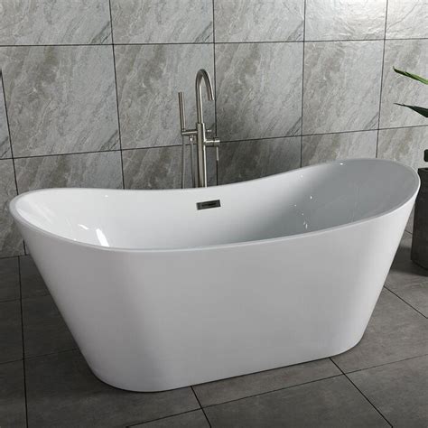 These soaking tubs are normally much deeper than the standard tub and can even be contoured for a soothing, comfortable bathing most traditional soaking bathtubs will come with clawed feet. 67" x 32" Freestanding Soaking Bathtub & Reviews | Birch ...