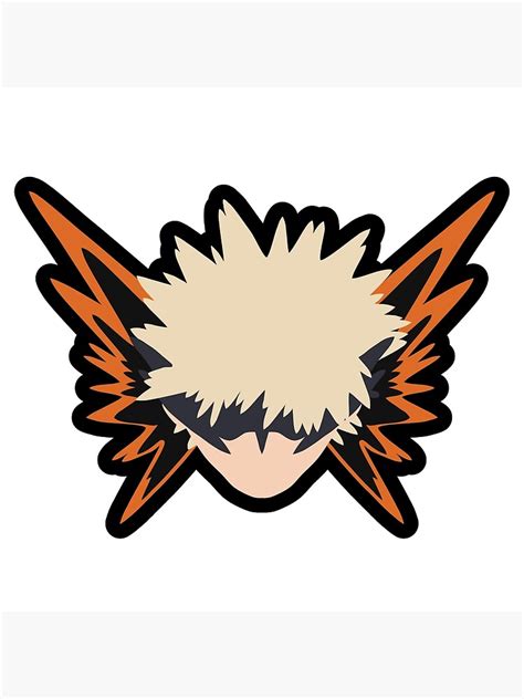 Bakugo Stock Icon My Hero Academia Poster For Sale By Carcarter