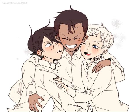 Ray Don And Norman The Promised Neverland Neverland Art Neverland
