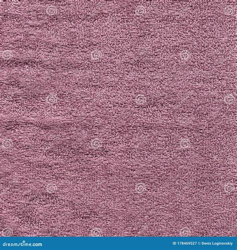 Pink Terry Fabric Texture Violet Pattern And Soft Curls Stock Image