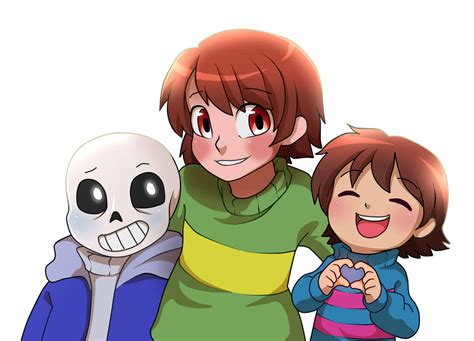 Sans Chara And Frisk From Undertale By Creatorofcastell On Deviantart