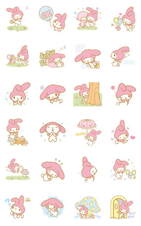 画像 My Melody Animated Stickers By Sanrio Lineme My Melody