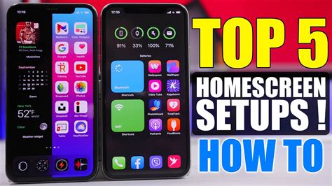 Top 5 Ios 14 Home Screen Setups How To Make Them Youtube