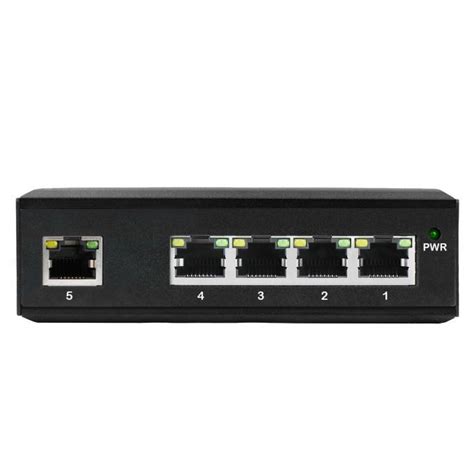 5 Port Industrial Unmanaged Gigabit Ethernet Din Rail Switch 5 X