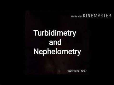 Turbidimetry And Nephelometry Introduction Youtube