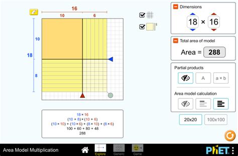 Learn how to multiply 2 digit by 2 digit numbers using the area model! Area Model Multiplication - Partial Products | Factors | Multiplication - PhET Interactive ...