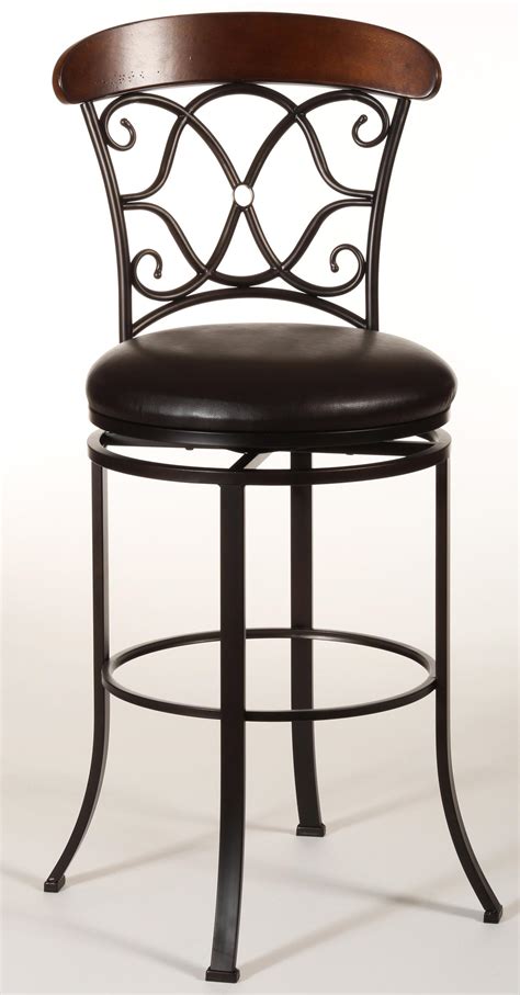Swivel bar stool offers the comfort of enjoying your drink and rotating to converse or view the site around without necessarily having to move your legs. Dundee Swivel Counter Stool by Hillsdale | Wolf and ...
