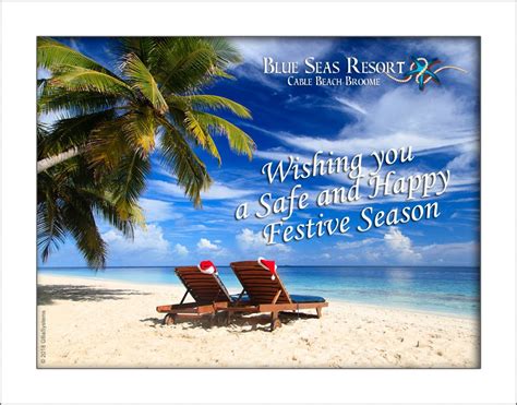 Happy And Safe Festive Season Blue Seas Resort Cable Beach Broome