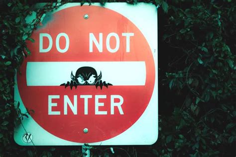 Scary Do Not Enter Sign Funnysigns Safetysigns Hse Signshop