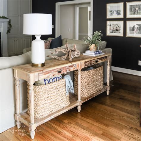 How To Style A Console Table Behind A Couch 4 Ways Console Table