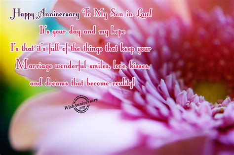 Click to see full answer. Anniversary Wishes For Son In Law Pictures, Images